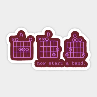 Now start a band - The OC - Seth Cohen Inspired Design Sticker